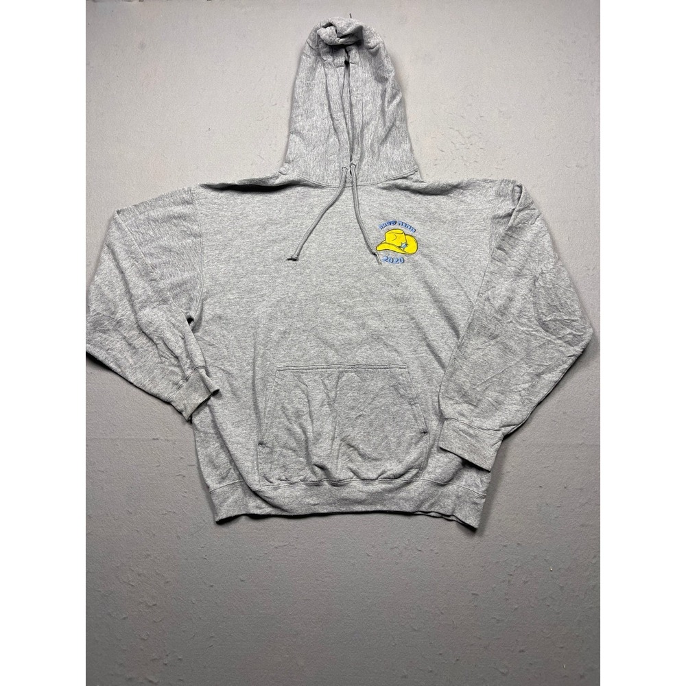 Port & Company Core Fleece Hoodie Mens XL Gray Hebrew Cowboy 2020 Excellent